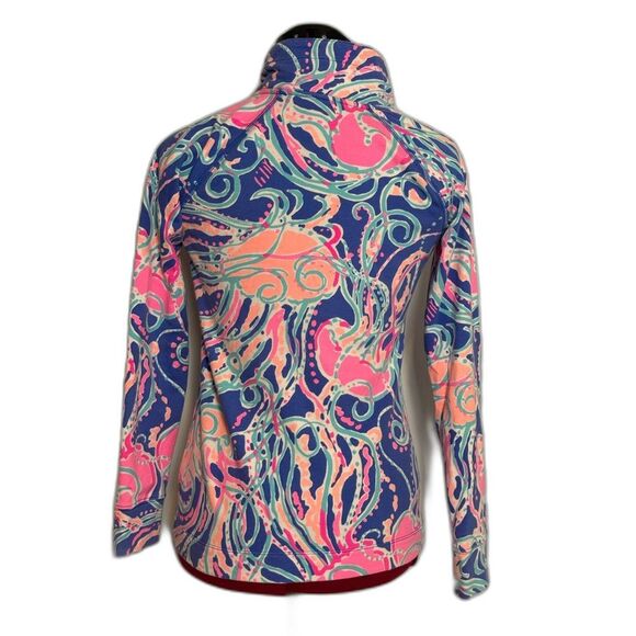 Lilly Pulitzer Captain Popover Size XXS Iris Blue Jellies Be Jammin Print - Picture 5 of 13